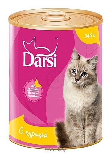 Фотографии Darsi (0.34 кг) 1 шт. Консервы для кошек с курицей