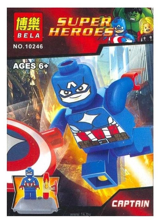 Фотографии BELA Super Heroes 10246 Капитан Америка