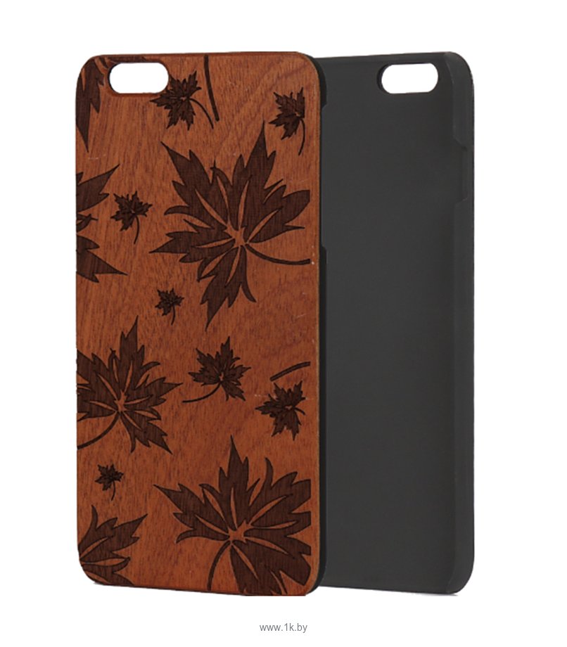 Фотографии Case Wood для Apple iPhone 7/8 (сапеле, листья)