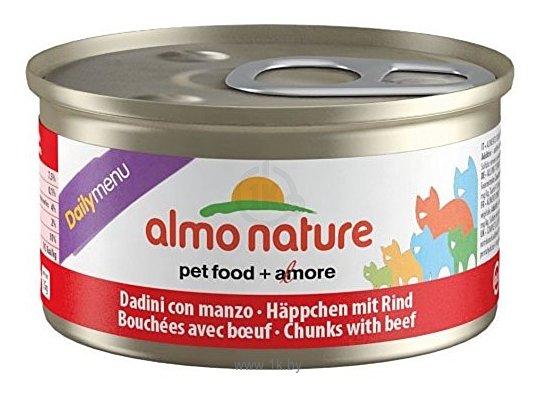 Фотографии Almo Nature DailyMenu Adult Cat Beef (0.085 кг) 1 шт.