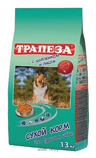 Фотографии Трапеза Для взрослых собак Цыпленок с рисом (13.0 кг)
