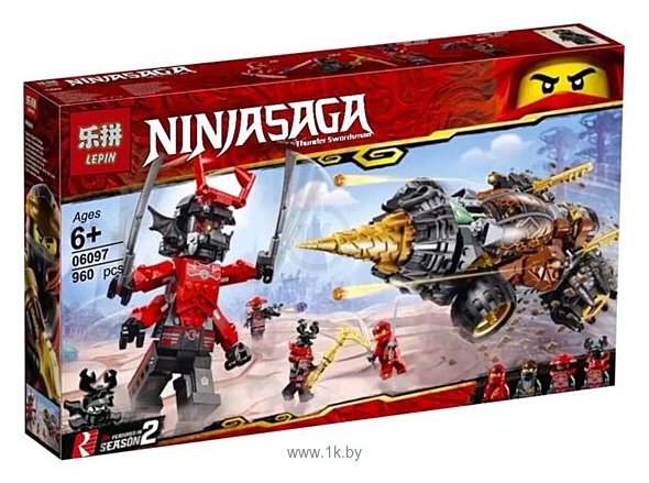 Фотографии Lepin New Ninjiasaga Blocks 06097 Земляной бур Коула