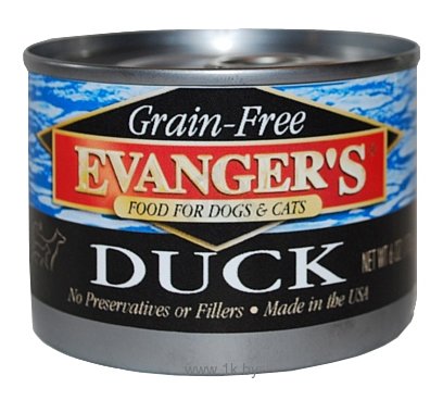 Фотографии Evanger's Grain Free Duck for Dogs & Cats консервы для кошек и собак (0.17 кг) 3 шт.