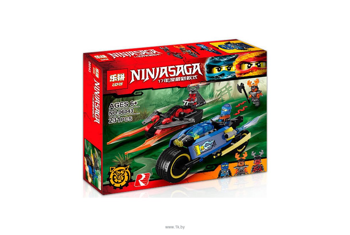 Фотографии Lepin NinjaGo 06043 Пустынная молния аналог Lego 70622