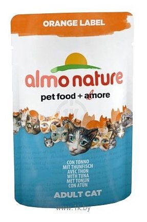 Фотографии Almo Nature Orange Label Adult Cat Tuna (0.07 кг) 12 шт.