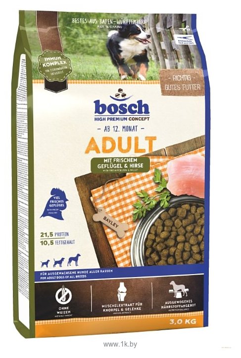 Фотографии Bosch (1 кг) Adult Poultry & Spelt