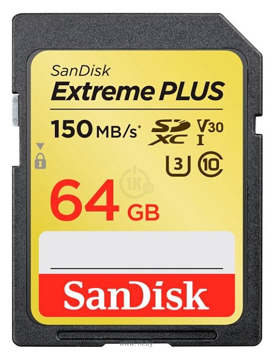Фотографии SanDisk Extreme PLUS SDXC Class 10 UHS Class 3 V30 150MB/s 64GB