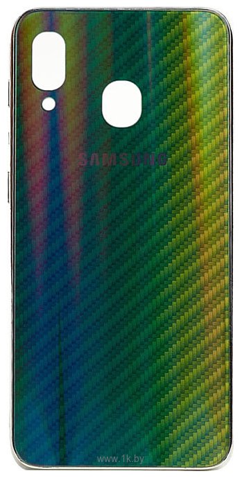 Фотографии EXPERTS Aurora Glass для Samsung Galaxy A20/A30 с LOGO (зеленый)