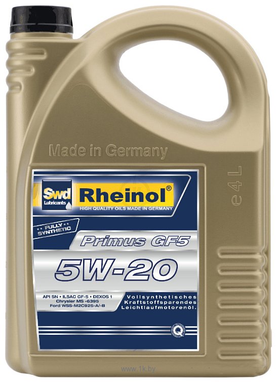 Фотографии Rheinol Primus GF5 5W-20 4л