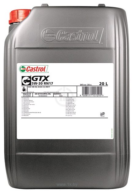 Фотографии Castrol GTX 5W-30 RN17 20л