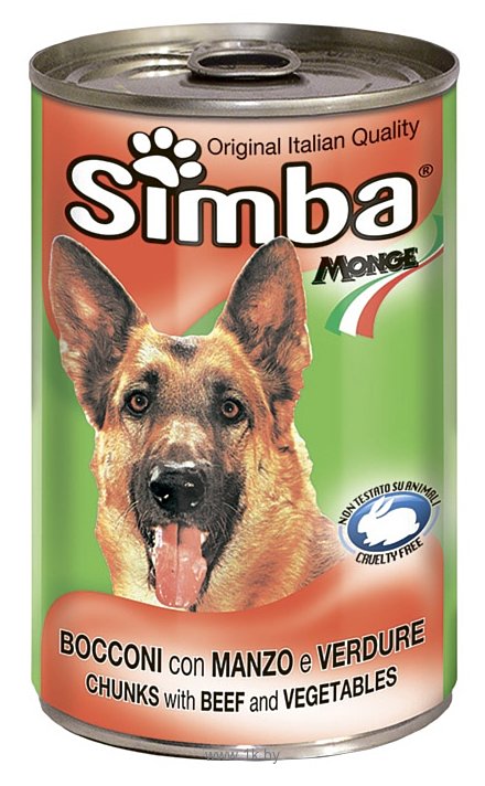 Фотографии Simba Консервы Кусочки для собак Говядина и овощи (1.23 кг) 3 шт.