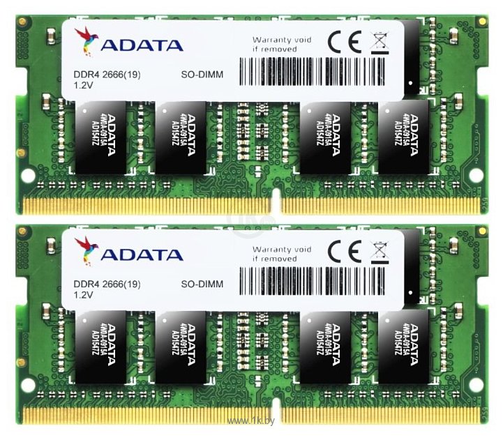 Фотографии ADATA DDR4 2666 SO-DIMM 8Gb (Kit 2x4Gb)