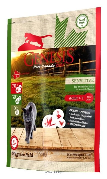 Фотографии Genesis (2.27 кг) My Green Field Sensitive с говядиной, гусем и курицей