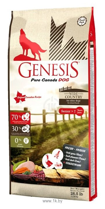 Фотографии Genesis Wide Country Senior с курицей, фазаном, гусем и уткой (11.79 кг)