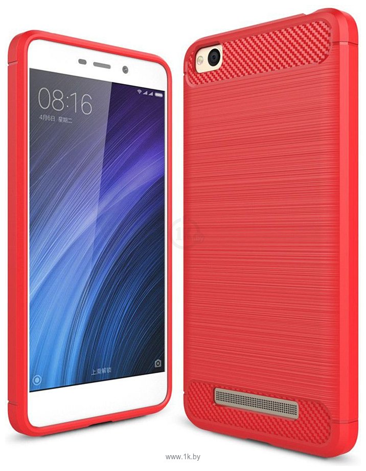 Фотографии Case Brushed Line для Xiaomi Redmi 4A (красный)