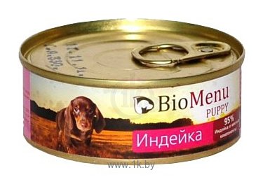 Фотографии BioMenu (0.1 кг) 1 шт. Puppy консервы для щенков с индейкой
