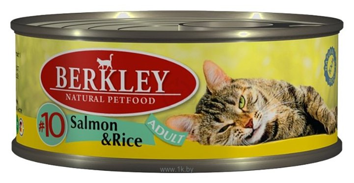 Фотографии Berkley (0.1 кг) 6 шт. Паштет для кошек #10 Лосось с рисом