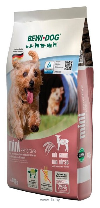 Фотографии Bewi Dog Mini Sensitive with Lamb & Millet для собак малых и средних пород (0.8 кг)