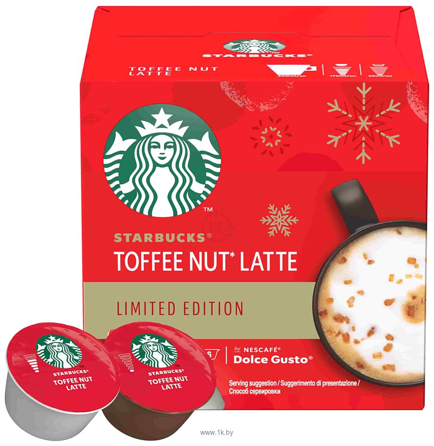 Фотографии Nescafe Dolce Gusto Starbucks Toffee Nut Latte 16 шт
