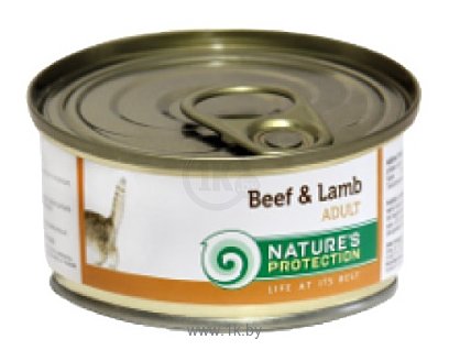 Фотографии Nature's Protection Консервы Cat Adult Beef & Lamb (0.1 кг) 1 шт.