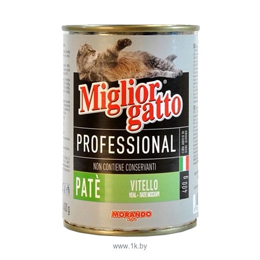 Фотографии Miglior (0.4 кг) 1 шт. Gatto Professional Line Pate Veal