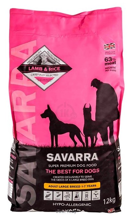 Фотографии SAVARRA (12 кг) Adult Large Breed Ягненок и рис