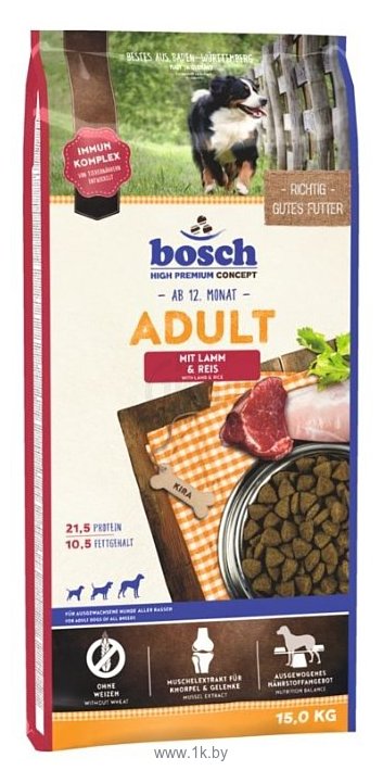 Фотографии Bosch (15 кг) Adult Lamb & Rice