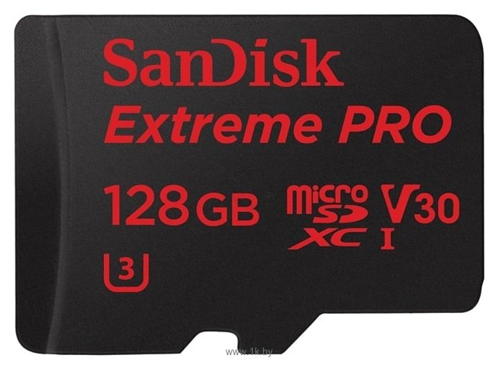 Фотографии SanDisk Extreme Pro microSDXC UHS Class 3 V30 95MB/s 128GB