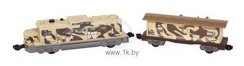 Фотографии Power Trains Локомотив товарный военный с вагоном серия 1 44734