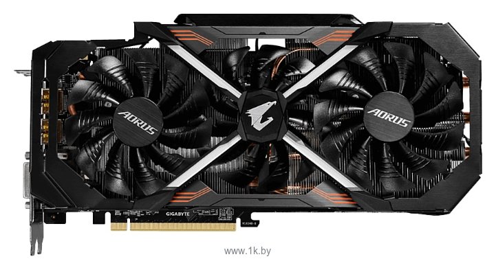 Фотографии GIGABYTE GeForce GTX 1080 Ti 1632Mhz PCI-E 3.0 11264Mb 11448Mhz 352 bit DVI 3xHDMI HDCP Aorus Xtreme Edition