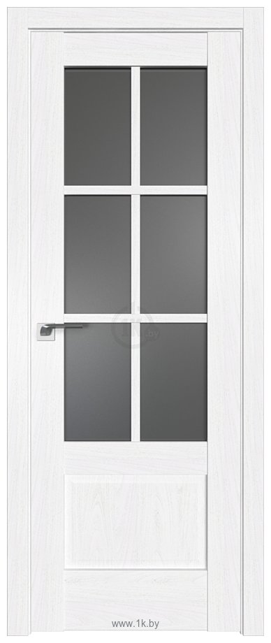 Фотографии ProfilDoors 103X 70x200 (пекан белый/стекло графит)