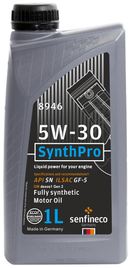 Фотографии Senfineco SynthPro 5W-30 API SN ILSAC GF-5, 1л