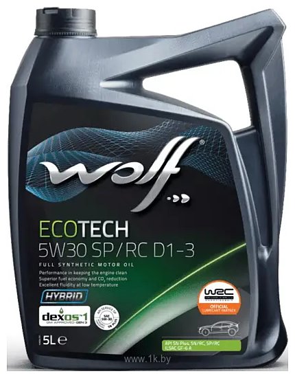 Фотографии Wolf EcoTech 5W-20 SP/RC D1-3 5л