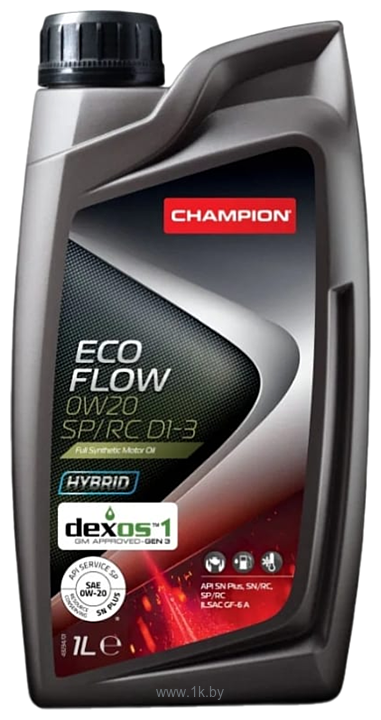 Фотографии Champion Eco Flow 0W-20 SP/RC D1-3 1л