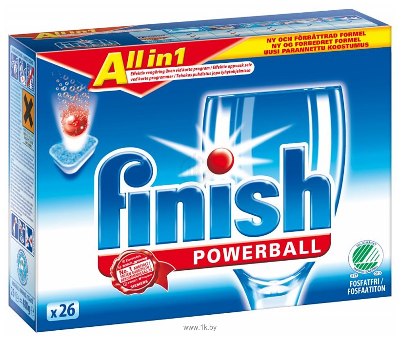 Фотографии Finish "All in 1" Powerball 45tabs