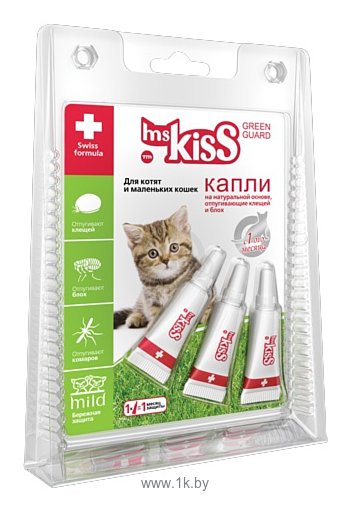 Фотографии Ms.Kiss Капли репеллентные для кошек до 2 кг