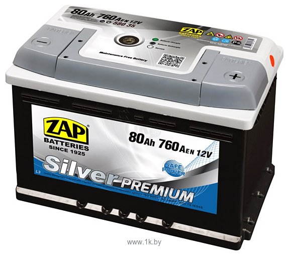 Фотографии ZAP Silver Premium 58035 (80Ah)