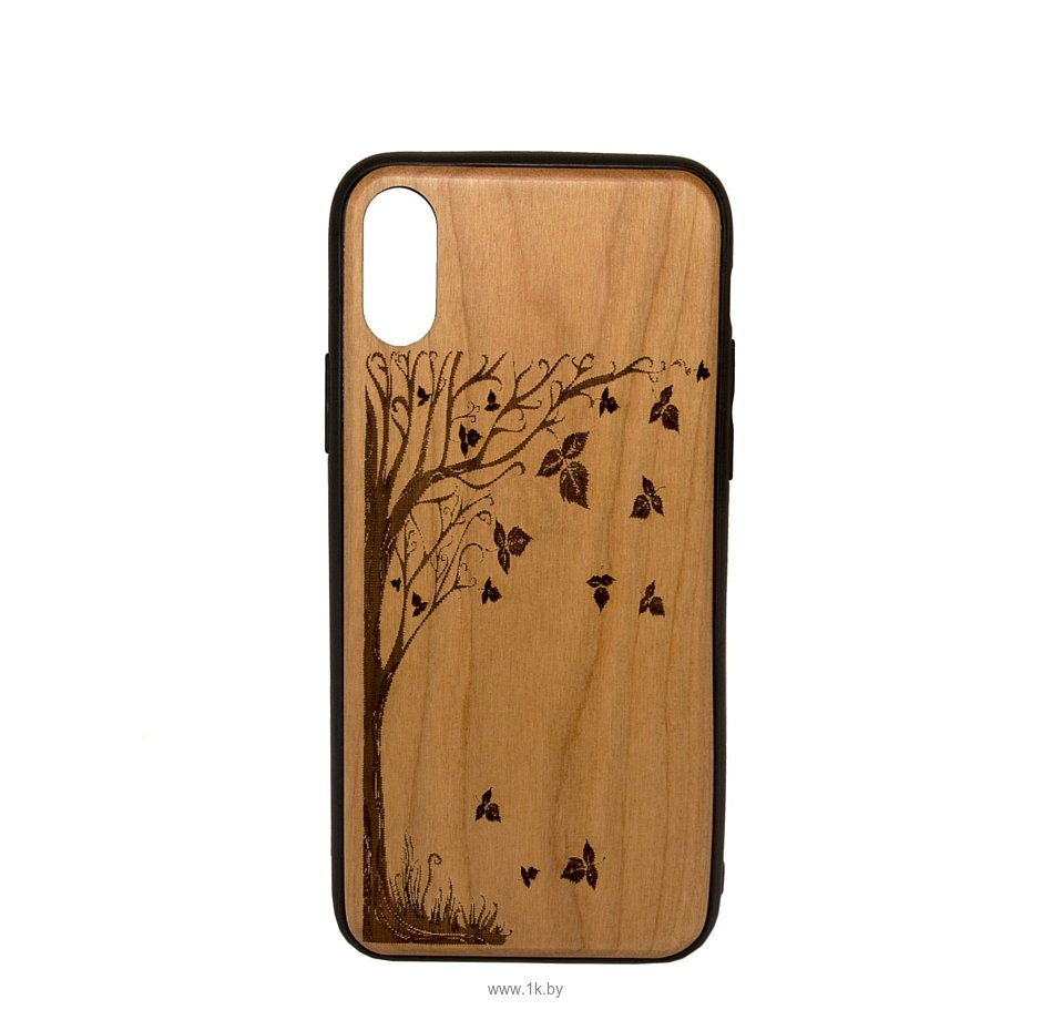 Фотографии Case Wood для Apple iPhone X (черешня, осень)