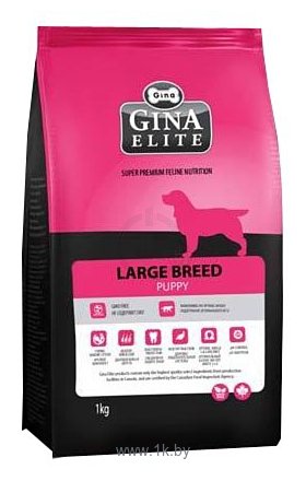 Фотографии Gina Elite (3 кг) Large Breed Puppy Salmon & Potato