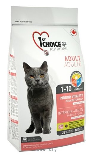 Фотографии 1st Choice (2.72 кг) INDOOR VITALITY for ADULT CATS