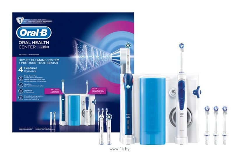 Фотографии Oral-B Oxyjet Cleaning System + Pro 3000 Toothbrush (OC20.535.3)