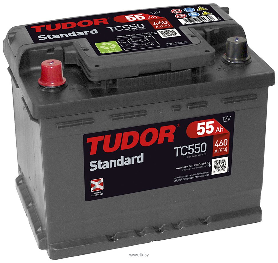 Фотографии Tudor Standard TC551 (55Ah)