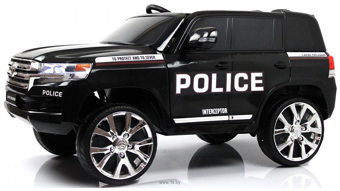 Фотографии RiverToys Toyota Land Cruiser 200 JJ2022 (полицейский черный)