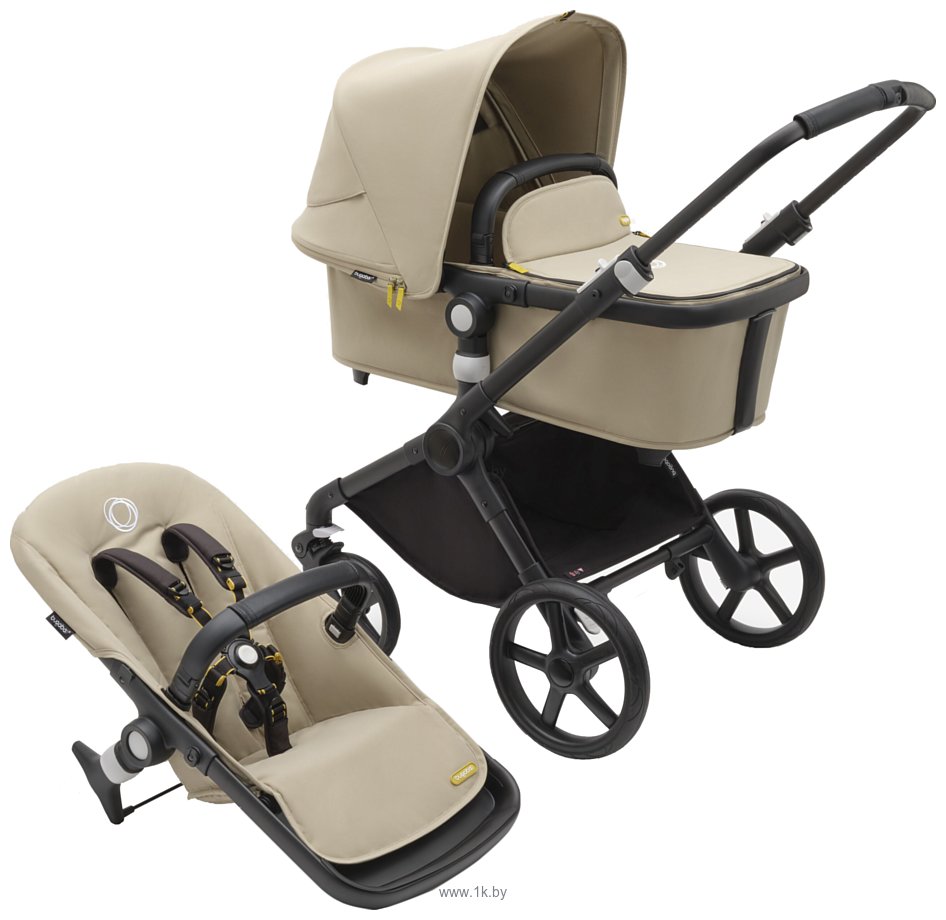 Фотографии Bugaboo Fox Cub (2 в 1, black/desert beige)