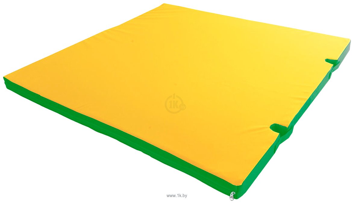 Фотографии Формула здоровья С вырезом под стойки 1x1x0.1м (зеленый/желтый)