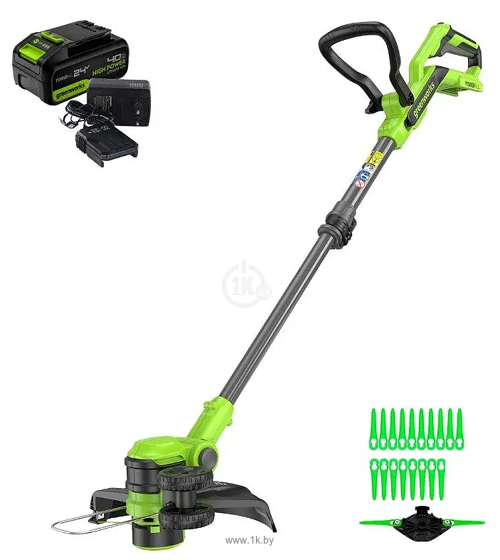Фотографии Greenworks G24LT301K4 (АКБ 4Ач + ЗУ) Фотографии Greenworks G24LT301K4 (АКБ 4Ач + ЗУ)