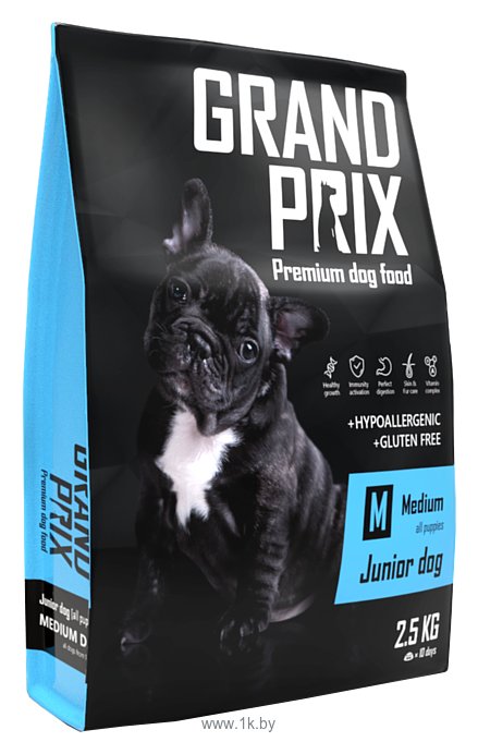 Фотографии GRAND PRIX (2.5 кг) Medium Junior dog птица злаки