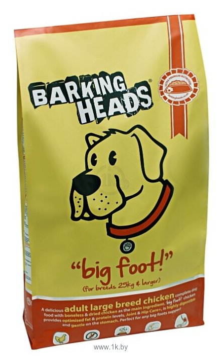 Фотографии Barking Heads Для собак крупных пород с курицей и рисом Цыпленок для большелапого (12 кг)