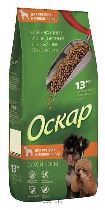 Фотографии Оскар (13 кг) Сухой корм для собак Средних и Мелких пород