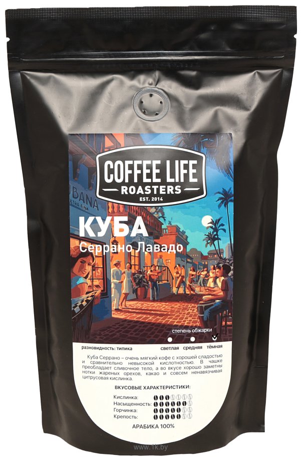 Фотографии Coffee Life Roasters Куба Серрано Лавадо в зернах 500 г